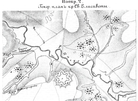 Пограничные линии. Генеральный план крепости Святой Елисаветы