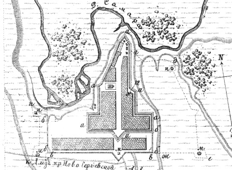 Пограничные линии. План крепости Переволоцкой на Самарской линии