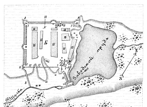 Пограничные линии. План укрепленной ограды Шулбинского завода
