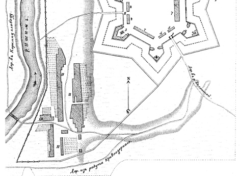 Пограничные линии. План крепости Святого Петра на Ишимской линии