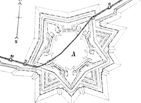 Смоленск. Цитадель города Смоленск по проекту 1727 года