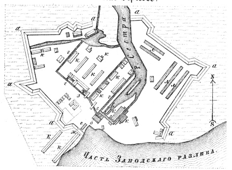 Полевые и временные укрепления. Изобр.18. Заводская ограда