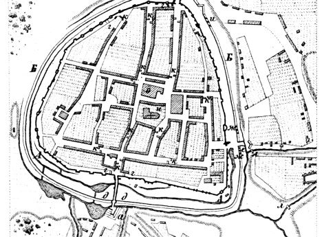 Полевые и временные укрепления. Изобр.3. Оборонительные работы у города Пиритц в кампанию 1758 года