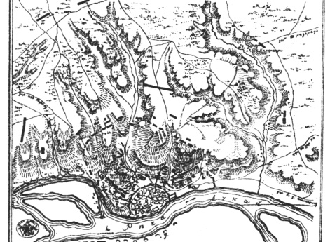 Осады 1810 года. Примерный план крепости Силистрии