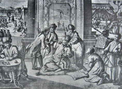 Сцена подписания Кючук-Кайнарджийского мира