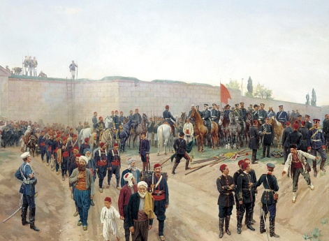 Сдача крепости Никополь 4 июля 1877 года