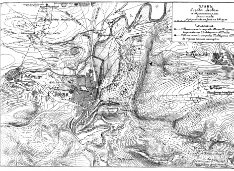 План города Ловчи с окрестностями (1877)