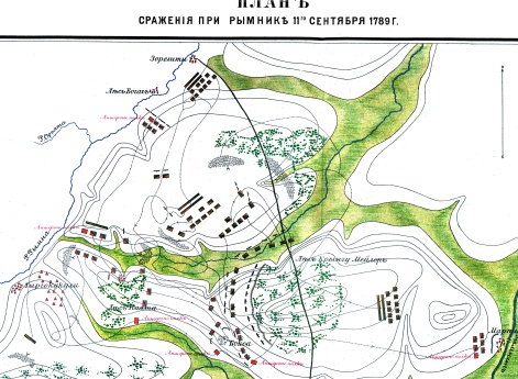 Карта: Сражение при Рымнике