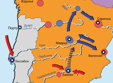 Война на Пиренейском п-ове 1807-1814 гг. Летняя кампания в Испании в 1808 г.