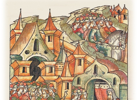 Новгородцы, боясь гнева будущего Киевского князя Ростислава Мстиславича, просят владыку Нифонта, чтобы тот пошел к Юрию Долгорукому просить к ним на княжение его сына Мстислава Юрьевича. 