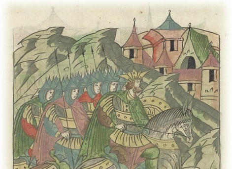 Возвращение татар в свою землю после завоеваний в Русской земле и Венгрии.