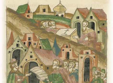 Послы великого князя Василия Ивановича приходят из Литвы с договорной грамотой от Литовского короля Сигизмунда.