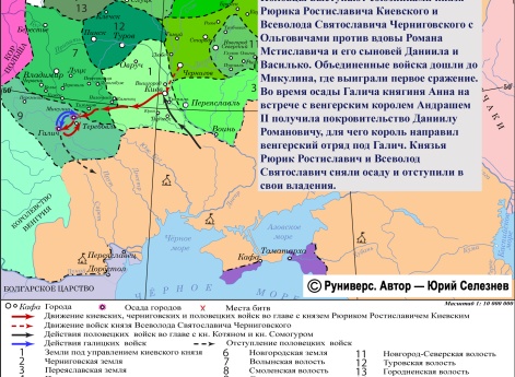 Участие половцев в усобице летом 1205 г.
