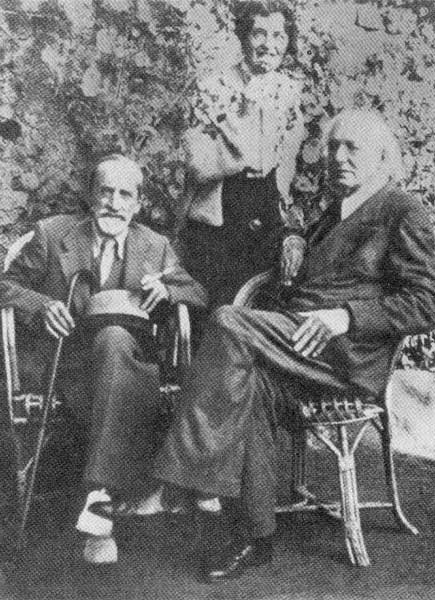 Д. С. Мережковский, З. Н. Гиппиус и Вяч. Иванов на вилле Rocca di Papa, Рим. 1937