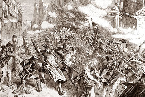 Битва при Люнебурге (Иоганна Штеген подносит патроны солдатам)