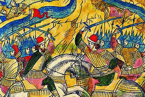 Бой на Трудах отряда князя Федора Колтовского с татарами Большой Орды Темеша  10 июля 1492 г.