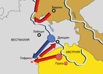 Война пятой антифранцузской коалиции 1809 г. Карта кампании в Северной Германии в 1809 г.