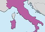 Территория Королевства Италия в ноябре 1870 г.
