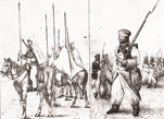Казаки и пехота оренбургского войска