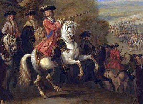 Джон Черчилль, 1-й герцог Мальборо, во время битвы при Ауденарде 11 июля 1708 года.