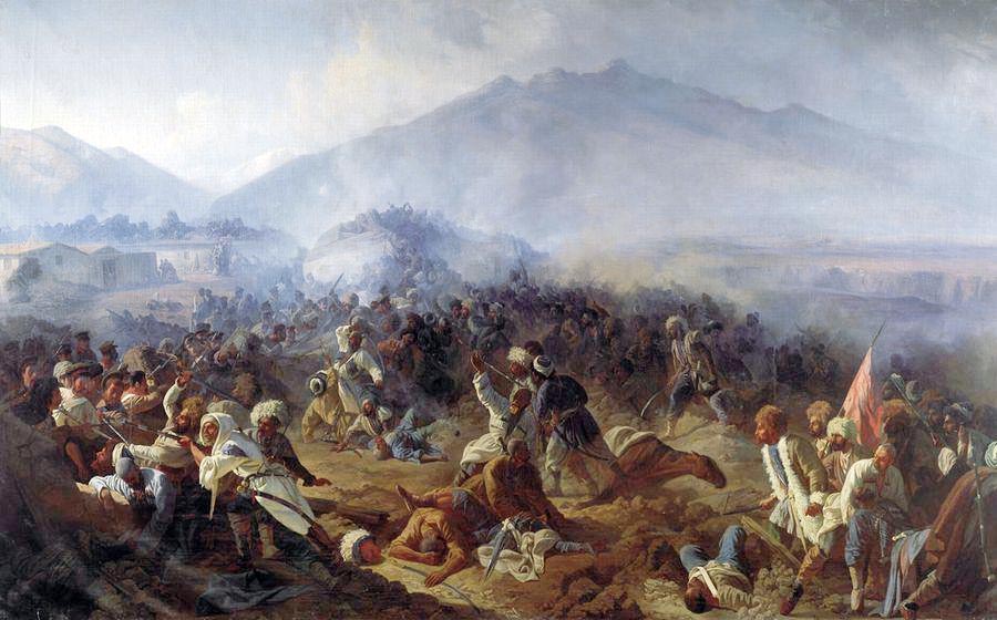 Штурм укрепления Ахты в 1848 г.