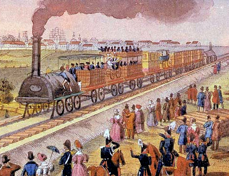 Первый проезд Императора Николая I по Царскосельской железной дороге в 1837 году
