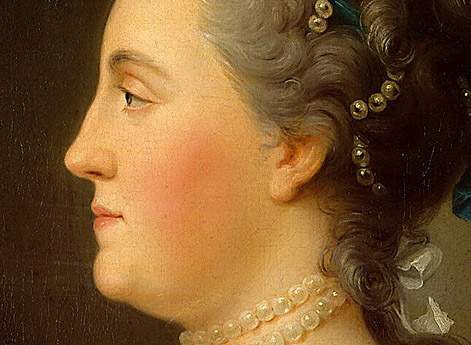 Портрет Великой княгини Екатерины Алексеевны (Екатерины II) в профиль