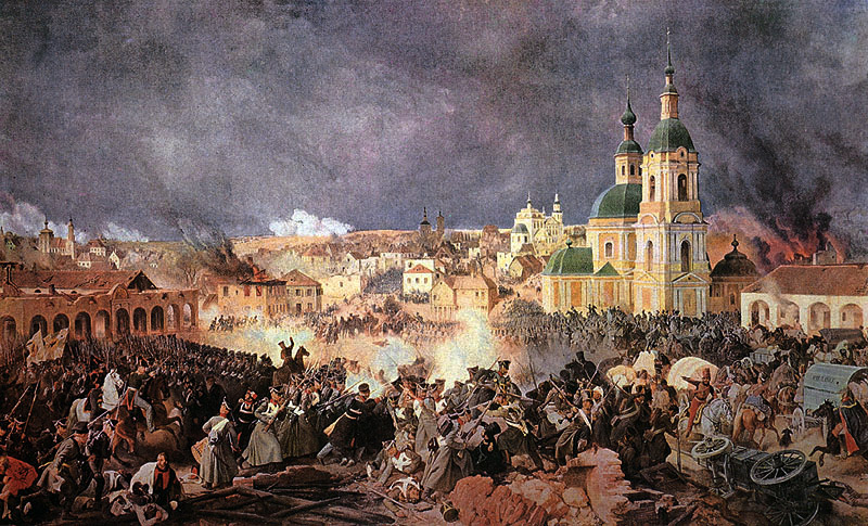 Сражение при Вязьме 10 октября 1812 года
