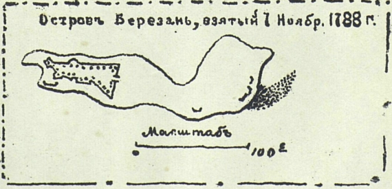 Остров Березань, взятый 7 ноября 1788 года