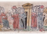 Прием Ольгой послов византийского императора Константина Багряно­родного; уход послов из Киева после отказа Ольги в просьбе императора об ответных дарах.