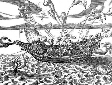Боевой корабль начала XVII века