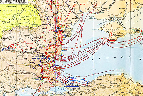 Карта: Русско-турецкая война 1828 –  1829 гг.