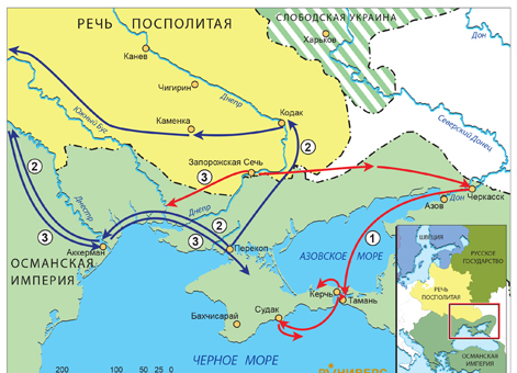 Русско-польская война 1654–1667 гг. Кампания 1655 г. на Украине 2. Боевые действия в Северном Причерноморье в 1655 г.