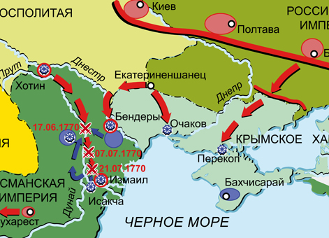 Русско-турецкая война 1768–1774 гг. Кампания 1770 г. Действия 1-й и 2-й русских армий