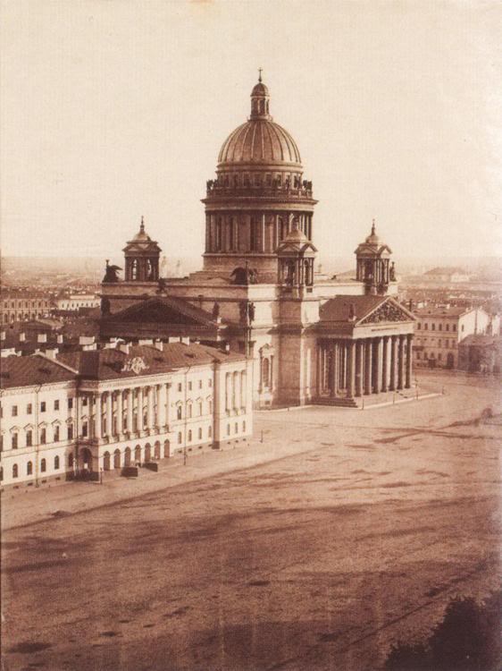 Фрагмент из круговой фотопанорамы Петербурга 1861 года (Институт Истории Материальной Культуры РАН)
