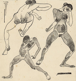 А. А. Дейнека. Танцующие. Б., гравюра на меди. 1922 г.