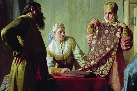 Купец и товар (Бытовая сцена XVII века)