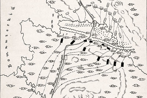 План сражения при Оравайсе 2 сентября 1808 года