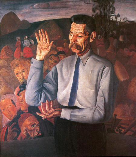 Борис Григорьев. Портрет М. Горького. 1926
