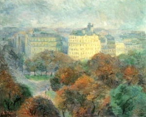 Роберт Фальк. Осенний пейзаж. Париж, 1933-34