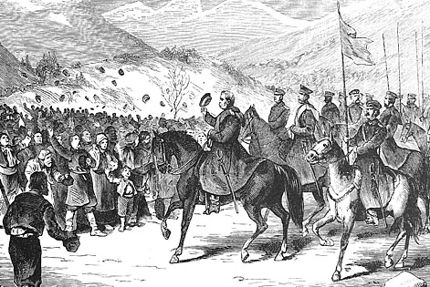 Спуск с Траянова перевала (Январь 1878 г.)