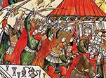 20 июля 1217 года на княжеском съезде в Исадах дружинники Глеба и Константина Рязанских вместе с наемниками-половцами убивают шестерых князей-претендентов на рязанский престол.