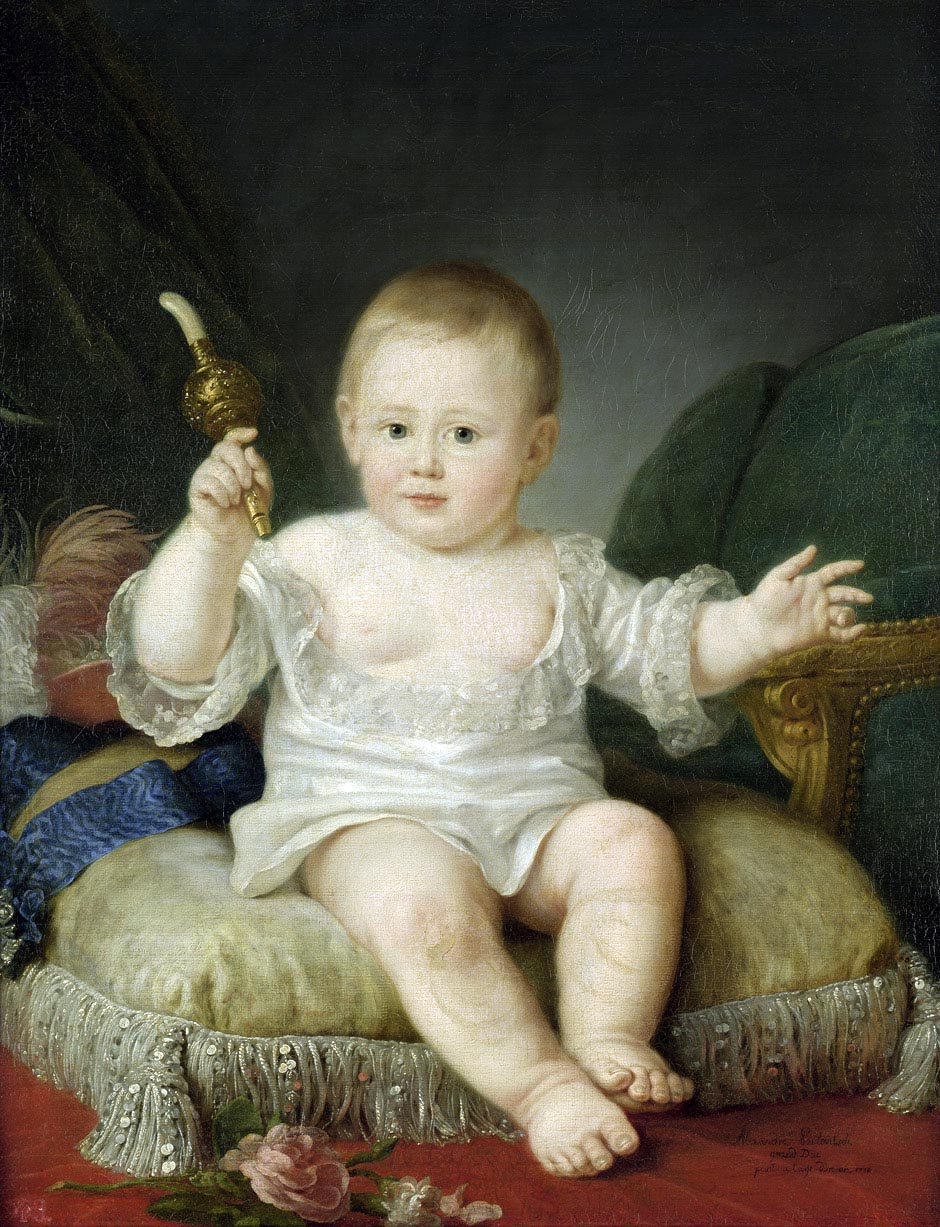 Unknown artist, Portrait of Ivan VI of Russia, 1742, Russian museum, St. Petersburg, Russia. 
