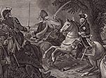 Фридрих II спасается бегством, проиграв сражение при Кунерсдорфе.