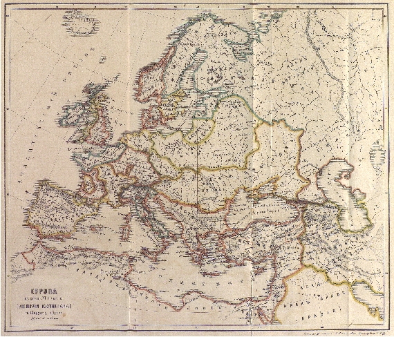 Европа в конце VI столетия (Империя Юстиниана) по Шпрунеру и Крузе