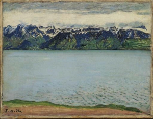 F. Hodler. Landschaft am Genfersee (Grammont), um 1908 