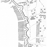 Полевые и временные укрепления. Изобр.4. План временных оборонительных работ, произведенных в Тильзите в кампанию 1758 года