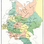 Районы округов внутренней стражи к 1 января 1862 года