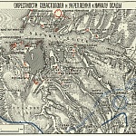 Окрестности Севастополя и укрепления к началу осады.