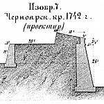 Способы укрепления. Изобр.7. Черноярская крепость 1742 год (проект)
